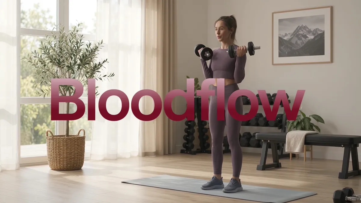 Workout scene from the final Beet Root Gummies TV spot