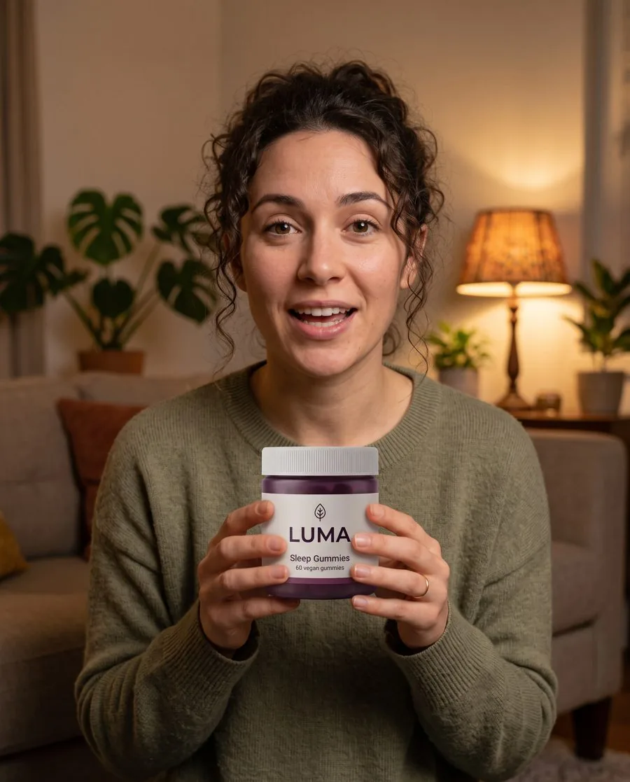 Creator medium example with the LUMA Sleep Gummies jar